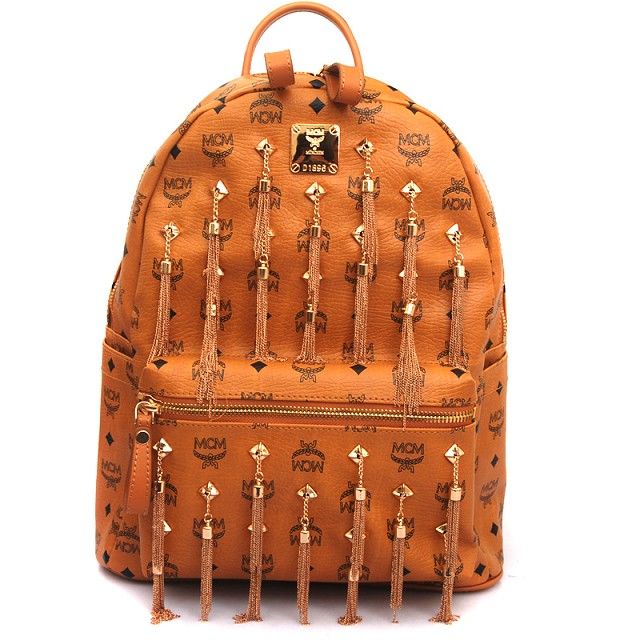 2014 NEW Sytle MCM Studded Backpack NO.0007 - Click Image to Close